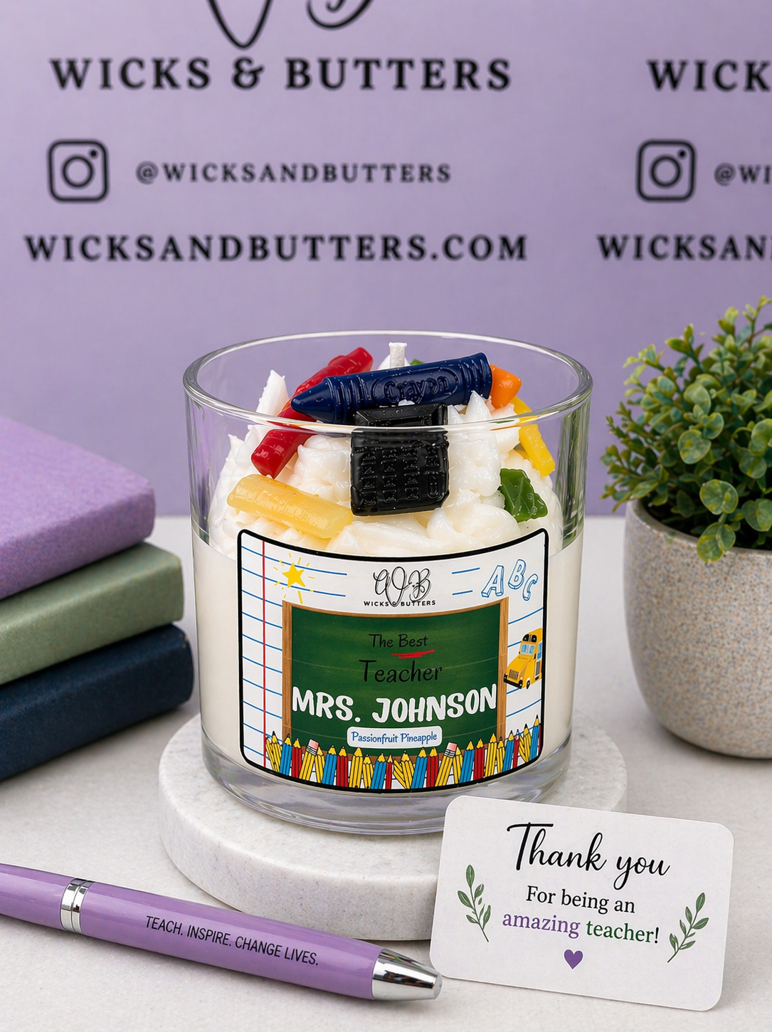 Teacher Appreciation Candle