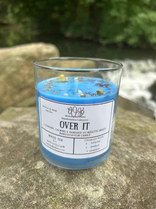 Over It: Cleansing, Calming & Banisher of Negative Energy Manifestation Candle