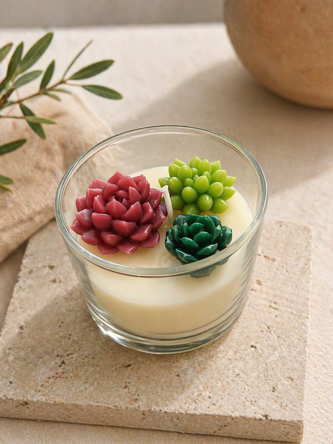 Plant-Me-Not Mini Succulent Candle