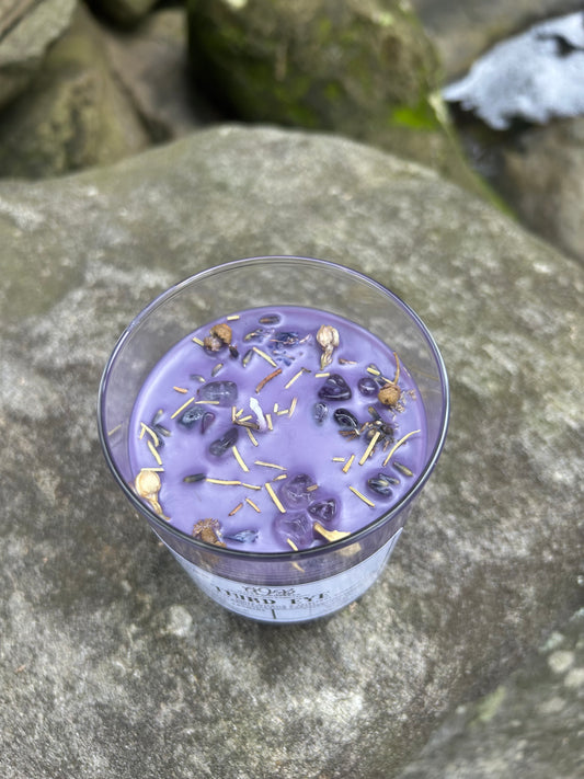 Third Eye: Intuition, clarity, inner wisdom & spiritual connection   Manifestation Candle